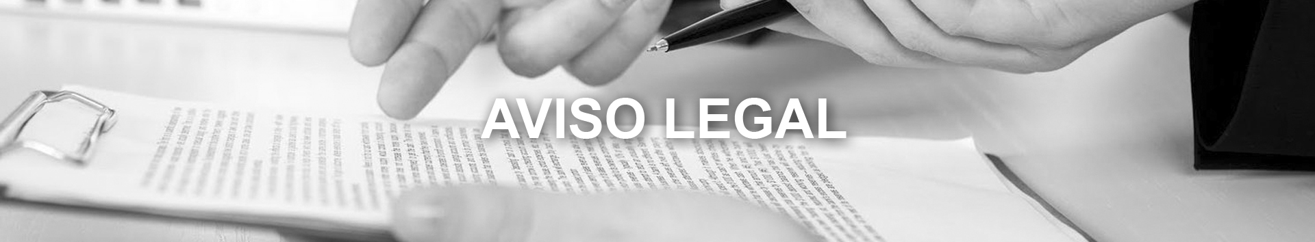 banner aviso legal